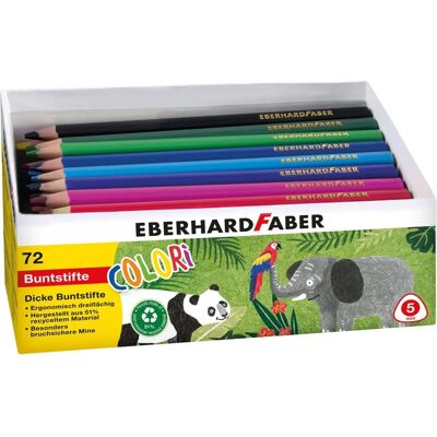 Eberhard Faber EF-511471 Jumbo Ergonomische Buntstifte - 72 Stück Eberhard Faber EF-511471 Jumbo Ergonomische Buntstifte - 72 Stück
