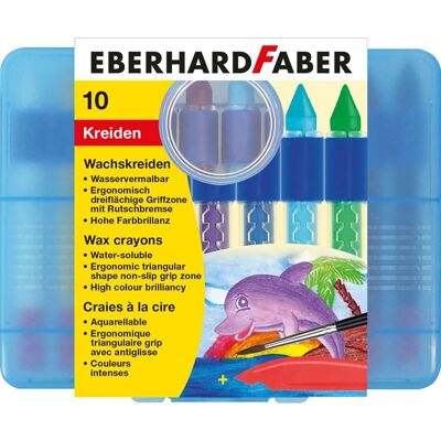 Eberhard Faber Winner 10 Stk - Wachsmalkreide, wasserlöslich, Kunststoffbox Eberhard Faber Winner 10 Stk - Wachsmalkreide, wasserlöslich, Kunststoffbox