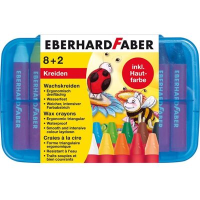 Eberhard Faber 8+2 Crayons de Cire - Crayons de Cire Eberhard Faber 8+2 Crayons de Cire - Crayons de Cire