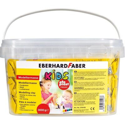 Eberhard Faber EFA Plast Klei Modelleren - Lucht drogend, 3kg, Wit Eberhard Faber EFA Plast Klei Modelleren - Lucht drogend, 3kg, Wit