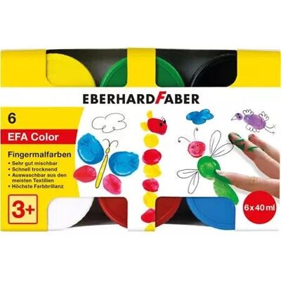 Eberhard Faber 578606 Waschbare Fingerfarbe - 6 Farben Eberhard Faber 578606 Waschbare Fingerfarbe - 6 Farben
