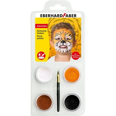 Eberhard Faber Tiger Gesichtsbemalung - Kinderschminke - 4 Farben Eberhard Faber Tiger Gesichtsbemalung - Kinderschminke - 4 Farben