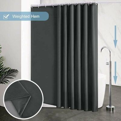 DPZO - DPZO 240x200 - Gris oscuro - Cortina de ducha DPZO - DPZO 240x200 - Gris oscuro - Cortina de ducha