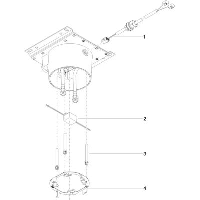 Dornbracht Caja de Techo Empotrada con Luz - Serie Neutra Dornbracht Caja de Techo Empotrada con Luz - Serie Neutra