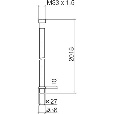 Dornbracht Water Tube Kneipp-Schlauch - 2000 mm, Weiß, M33 Dornbracht Water Tube Kneipp-Schlauch - 2000 mm, Weiß, M33