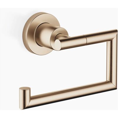 Dornbracht TARA Papierrollenhalter ohne Deckel - Champagne gebürstet - 22kt Gold - WC-Rollenhalter Dornbracht TARA Papierrollenhalter ohne Deckel - Champagne gebürstet - 22kt Gold - WC-Rollenhalter