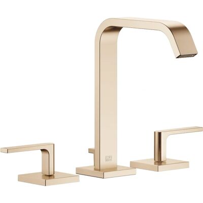 Dornbracht Light Gold gebürstet Waschtisch-Dreilochbatterie - Wasserhahn Dornbracht Light Gold gebürstet Waschtisch-Dreilochbatterie - Wasserhahn