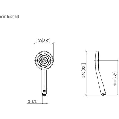 Dornbracht Oro Claro Cepillado Ducha de Mano - Hand Shower Dornbracht Oro Claro Cepillado Ducha de Mano - Hand Shower