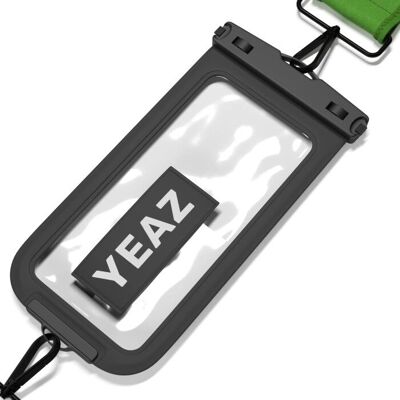 YEAZ Ocean Shot Waterproof Handyhülle & Gurt - Schwarz, Grün YEAZ Ocean Shot Waterproof Handyhülle & Gurt - Schwarz, Grün