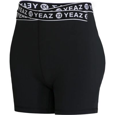 YEAZ Shorts REVOLUTE - Taille Haute, Bande Croisée, Noir - Short - Publicité YEAZ Shorts REVOLUTE - Taille Haute, Bande Croisée, Noir - Short - Publicité