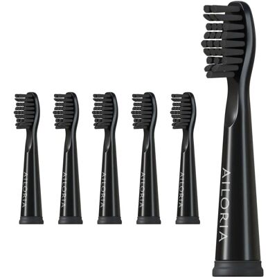 Ailoria Flash Travel Ersatzbürstenköpfe Schwarz - 6er Set Ailoria Flash Travel Ersatzbürstenköpfe Schwarz - 6er Set