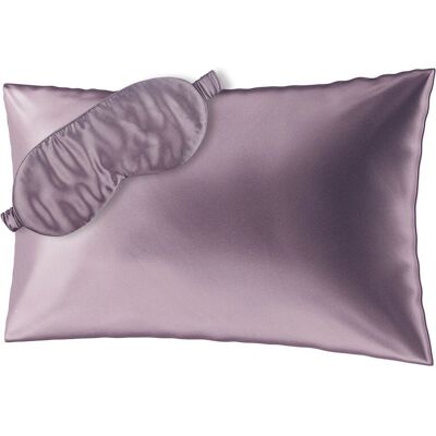 Ailoria Lavendel Seidenschlaf-Set - Schlafmaske & Kissenbezug Ailoria Lavendel Seidenschlaf-Set - Schlafmaske & Kissenbezug