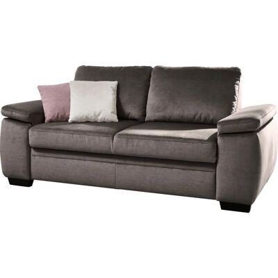DIE PLANBAR Modell MP-PD19021 Veloursgrau Schlafsofa - Sofa DIE PLANBAR Modell MP-PD19021 Veloursgrau Schlafsofa - Sofa