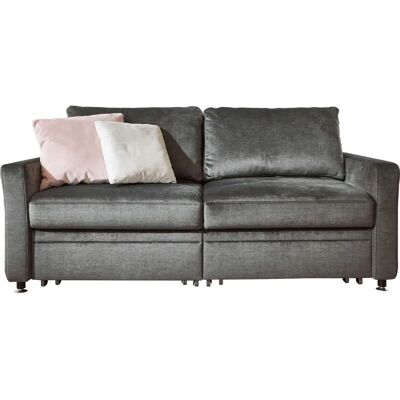 DIE PLANBAR Modell MP-PD19021 Velours Grau Schlafsofa DIE PLANBAR Modell MP-PD19021 Velours Grau Schlafsofa