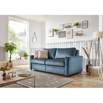 DIE PLANBAR MP-PD19021 Velours Blau Schlafsofa - Sofa Bed DIE PLANBAR MP-PD19021 Velours Blau Schlafsofa - Sofa Bed