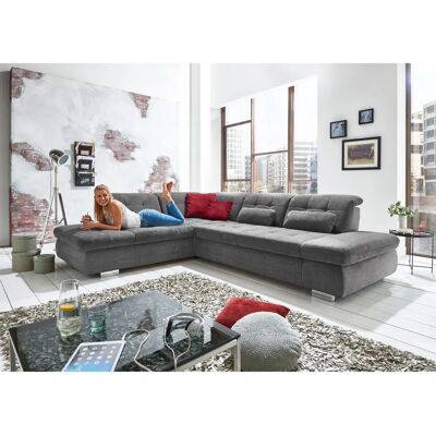 DIE PLANBAR MP-IN17004 L-Form Sofa - Arm rechts, Chenille, 323x84x124cm DIE PLANBAR MP-IN17004 L-Form Sofa - Arm rechts, Chenille, 323x84x124cm