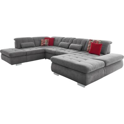 DIE PLANBAR L-Form-Sofa - Mikrofaser, Ottomane rechts, Bettfunktion DIE PLANBAR L-Form-Sofa - Mikrofaser, Ottomane rechts, Bettfunktion