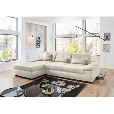 DIE PLANBAR MP-IN16012 L-Form Sofa - Chenille, Ottomane links, Sitztiefenverstellung DIE PLANBAR MP-IN16012 L-Form Sofa - Chenille, Ottomane links, Sitztiefenverstellung