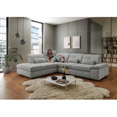 DIE PLANBAR L-Form Sofa - Verstellbarer Kopfteil - Schlaffunktion - Sitztiefenverstellung - Sofa DIE PLANBAR L-Form Sofa - Verstellbarer Kopfteil - Schlaffunktion - Sitztiefenverstellung - Sofa