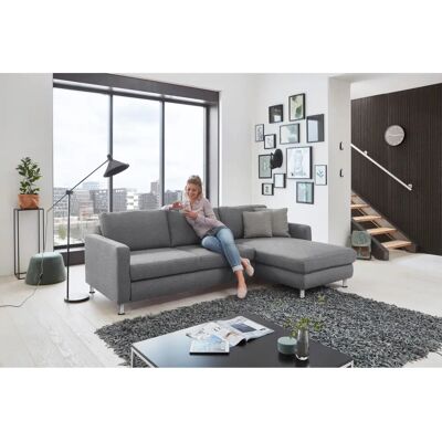 DIE PLANBAR MP-IN19027 L-Form Sofa - Mikrofaser, Rechts Ottomane DIE PLANBAR MP-IN19027 L-Form Sofa - Mikrofaser, Rechts Ottomane