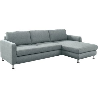 DIE PLANBAR L-Form Sofa - Microfaser, Rechte Ottomane, Blau DIE PLANBAR L-Form Sofa - Microfaser, Rechte Ottomane, Blau