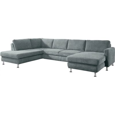 DIE PLANBAR MP-IN19027 U-Form Sofa - Microfaser Blau DIE PLANBAR MP-IN19027 U-Form Sofa - Microfaser Blau