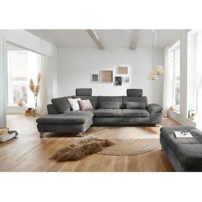DIE PLANBAR L-Form Sofa - Modern Velours Struktur DIE PLANBAR L-Form Sofa - Modern Velours Struktur