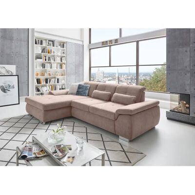 DIE PLANBAR L-Form Sofa - Chenille - Lila DIE PLANBAR L-Form Sofa - Chenille - Lila
