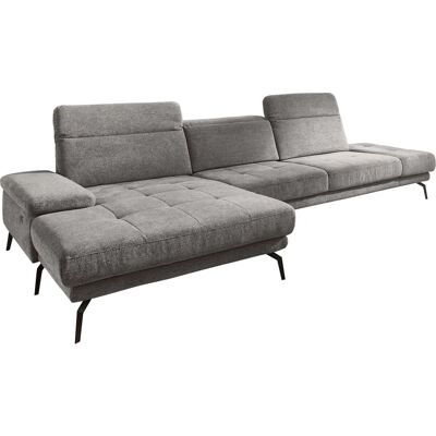 DIE PLANBAR L-Form Sofa - Mikrofaser, 3-Sitzer, Verstellbarer Kopfstütze DIE PLANBAR L-Form Sofa - Mikrofaser, 3-Sitzer, Verstellbarer Kopfstütze