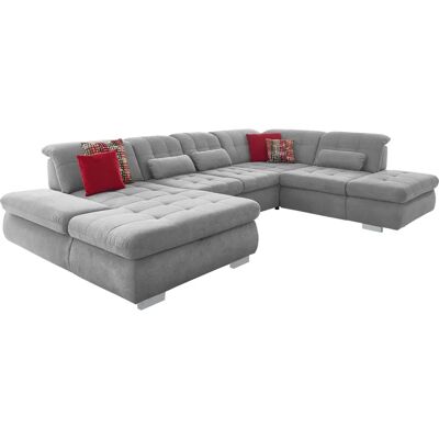 DIE PLANBAR MP-IN17004 L-Form Sofa - Mikrofaser, Bettfunktion DIE PLANBAR MP-IN17004 L-Form Sofa - Mikrofaser, Bettfunktion