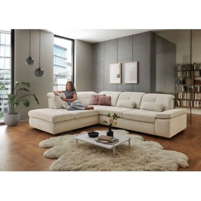 DIE PLANBAR L-Form Chenille Couch - Sofa DIE PLANBAR L-Form Chenille Couch - Sofa
