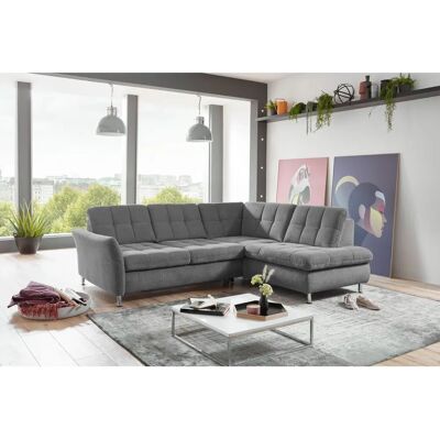 DIE PLANBAR L-Form Grau Chenille Sofa - Sofa DIE PLANBAR L-Form Grau Chenille Sofa - Sofa