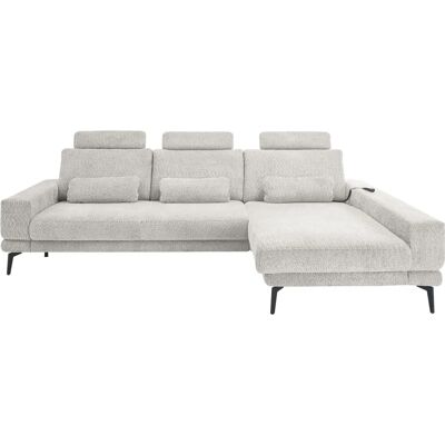 Musterring - SO 3600 - Kama silber - Ottomane rechts - Sofa Musterring - SO 3600 - Kama silber - Ottomane rechts - Sofa