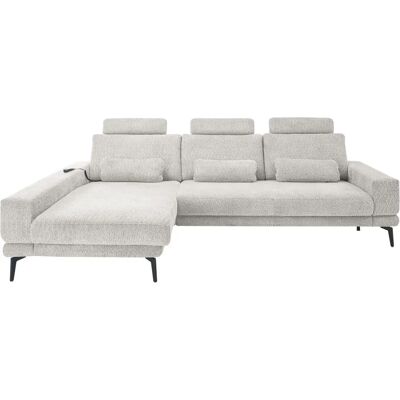 Musterring SO 3600 - Kama silber - Ottomane links - Chenille - Sofa Musterring SO 3600 - Kama silber - Ottomane links - Chenille - Sofa