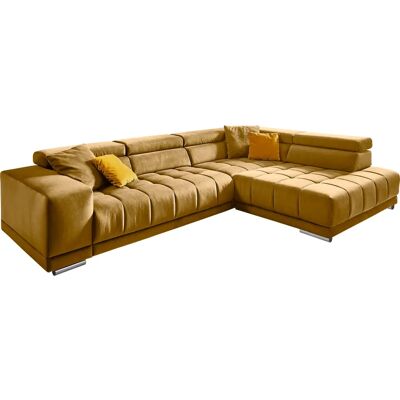 DIE PLANBAR MP-IN15053 - L-Form - curry gelb - 3-Sitz-Sofa DIE PLANBAR MP-IN15053 - L-Form - curry gelb - 3-Sitz-Sofa