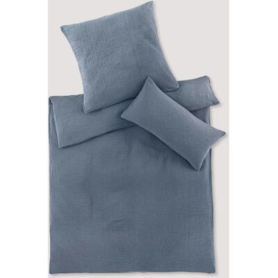 hessnatur - Musselin Bedding Set Bio Cotton - Blue - Bedding hessnatur - Musselin Bedding Set Bio Cotton - Blue - Bedding