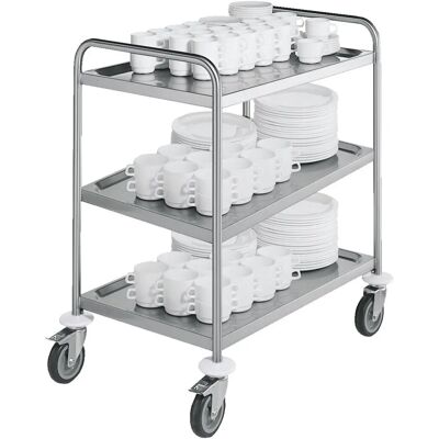 Carrello di servizio Vega Serve 3BM in acciaio inossidabile - Carrello di servizio Carrello di servizio Vega Serve 3BM in acciaio inossidabile - Carrello di servizio