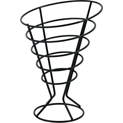 Vega Schwarzer Metall Frittiertütenhalter - 12x16.5 cm (ØxH) - Frittiertütenhalter Vega Schwarzer Metall Frittiertütenhalter - 12x16.5 cm (ØxH) - Frittiertütenhalter