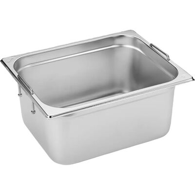 Vega Contenitore Gastronorm in Acciaio Inox GN 1/2, 10.8l, Argento - Contenitore Cibo Vega Contenitore Gastronorm in Acciaio Inox GN 1/2, 10.8l, Argento - Contenitore Cibo