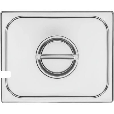 Vega GN 1/2 - Edelstahl - rechteckig - Deckel Vega GN 1/2 - Edelstahl - rechteckig - Deckel