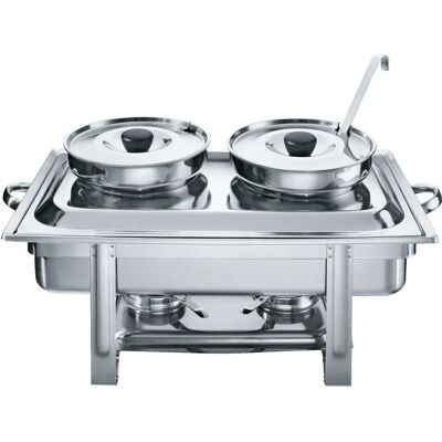 PULSIVA Riscaldavivande in acciaio inox 8400ml - Riscaldamento cibo PULSIVA Riscaldavivande in acciaio inox 8400ml - Riscaldamento cibo
