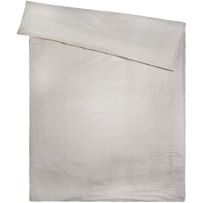 ERWIN M. - Den Haag Seersucker - Sand - 160x210 cm - Duvet Cover ERWIN M. - Den Haag Seersucker - Sand - 160x210 cm - Duvet Cover