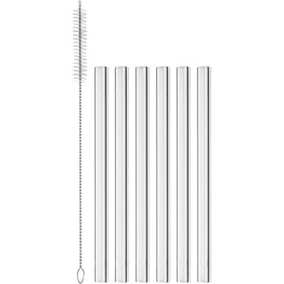 Vega - Liya - Klar - 15 cm - Glass straw set Vega - Liya - Klar - 15 cm - Glass straw set