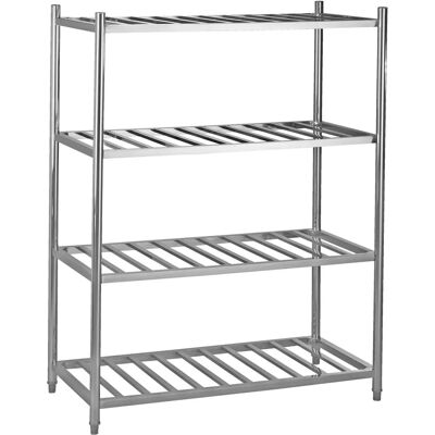 Pulsiva Regalsystem - 150x155x60 cm - Edelstahl Pulsiva Regalsystem - 150x155x60 cm - Edelstahl