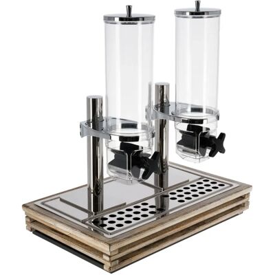 Vega Getreidedispenser - Vintage-Optik, Hochwertiger Kunststoff, 2x 4L Kapazität Vega Getreidedispenser - Vintage-Optik, Hochwertiger Kunststoff, 2x 4L Kapazität