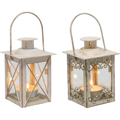 Vega - Abla - beige - 6x6x12 cm - Set di lanterne Vega - Abla - beige - 6x6x12 cm - Set di lanterne