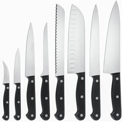 Marke 8-teiliges Küchenmesser-Set - Professionell, Scharf, Ergonomisch Marke 8-teiliges Küchenmesser-Set - Professionell, Scharf, Ergonomisch