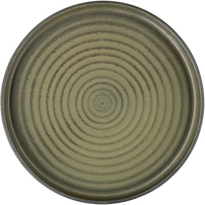 Vega Olive Green Hochrand-Teller Vega Olive Green Hochrand-Teller