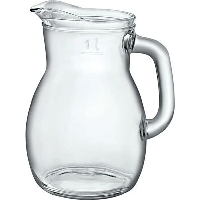 Bormioli Rocco Glas Karaffe - 1200ml Rund Spülmaschinengeeignet Bormioli Rocco Glas Karaffe - 1200ml Rund Spülmaschinengeeignet