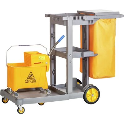 Pulsiva Professioneller Reinigungswagen - 131x52x99 cm - Reinigungswagen Pulsiva Professioneller Reinigungswagen - 131x52x99 cm - Reinigungswagen